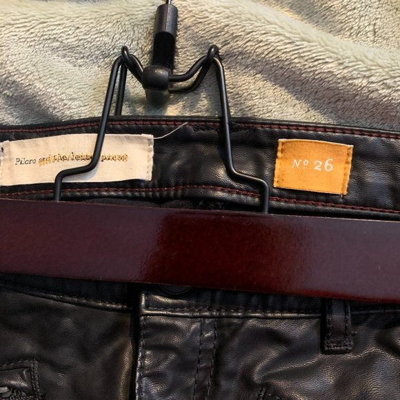 Anthropologie Pilcro Vegan Leather Pants - Picture 3 of 5